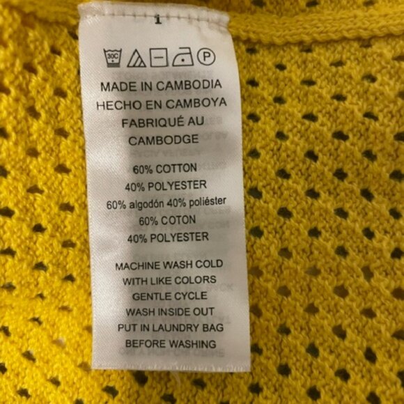 Michael Michael Kors yellow/gold L Cotton Sweater With KORS Logo On The Front - Picture 4 of 6